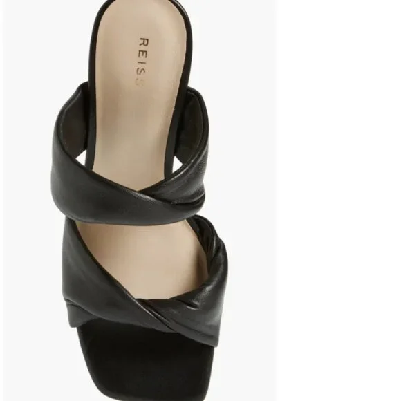 Reiss Black Eliza Sandal - Picture 8 of 10